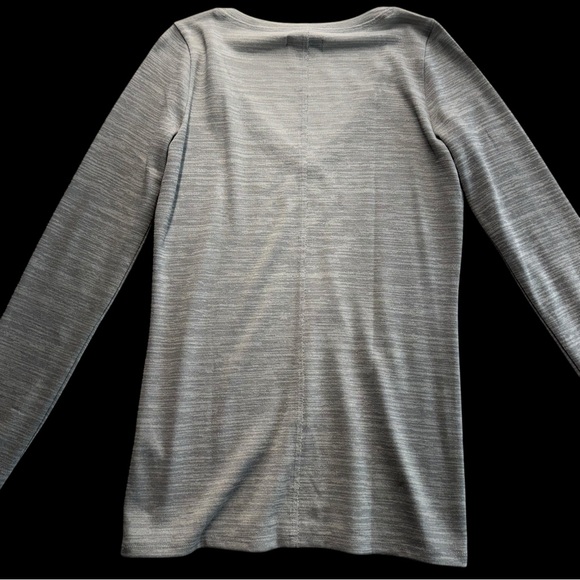 Abercrombie & Fitch ‎ Gray V-Neck Long Sleeve Pullover Women Size L #288 - Picture 3 of 7